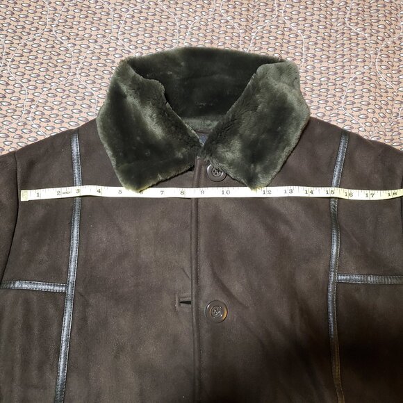 VIntage Faux Suede Fur Winter Coat - Picture 4 of 5